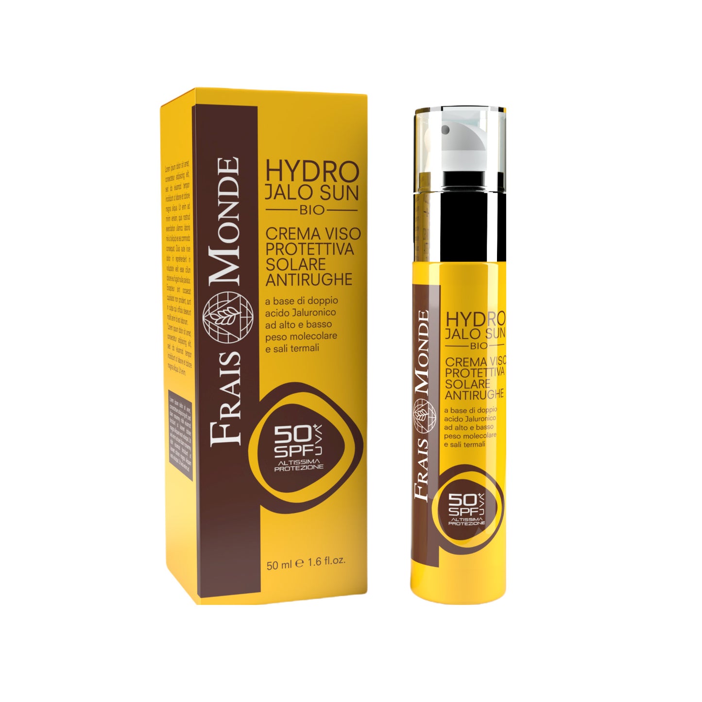  Hydro Jalo Sun Bio Crema Viso Protettiva Solare Antirughe Spf 50+ 50 Ml